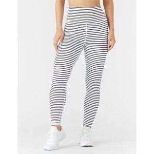 GLYDER High Power Legging White and Black Stripe Size XS